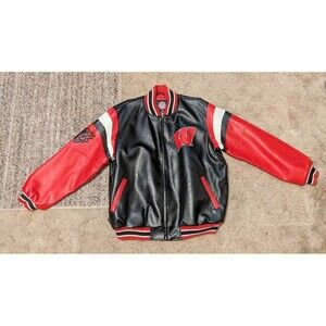 Wisconsin Badgers NCAA Vintage Leather Varsity Jacket XL